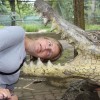 im Krokodilpark in Davao